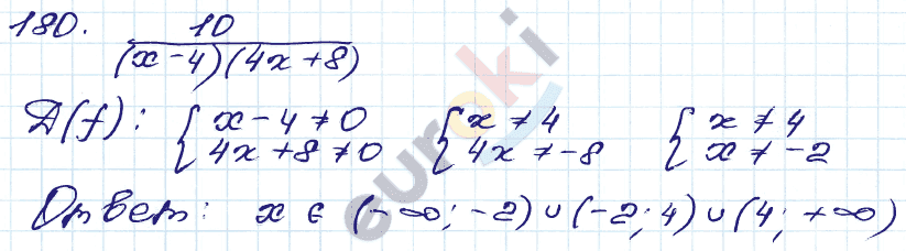 Алгебра 9 класс. Сборник заданий Кузнецова, Бунимович Задание 180