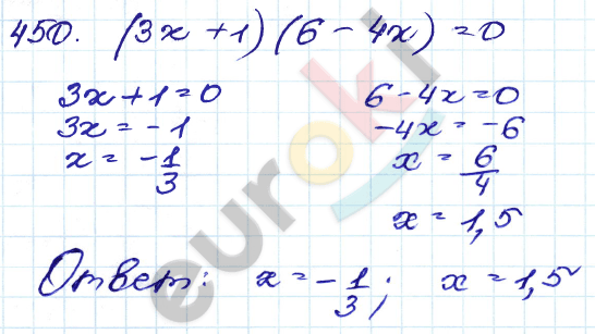 Алгебра 9 класс. Сборник заданий Кузнецова, Бунимович Задание 450