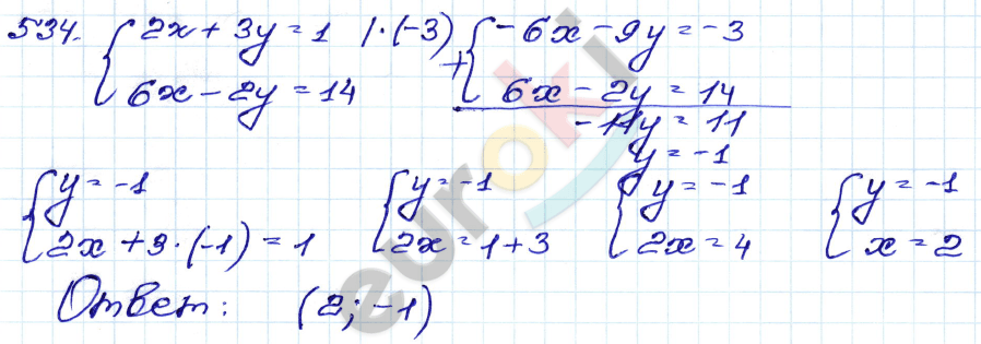 Алгебра 9 класс. Сборник заданий Кузнецова, Бунимович Задание 534
