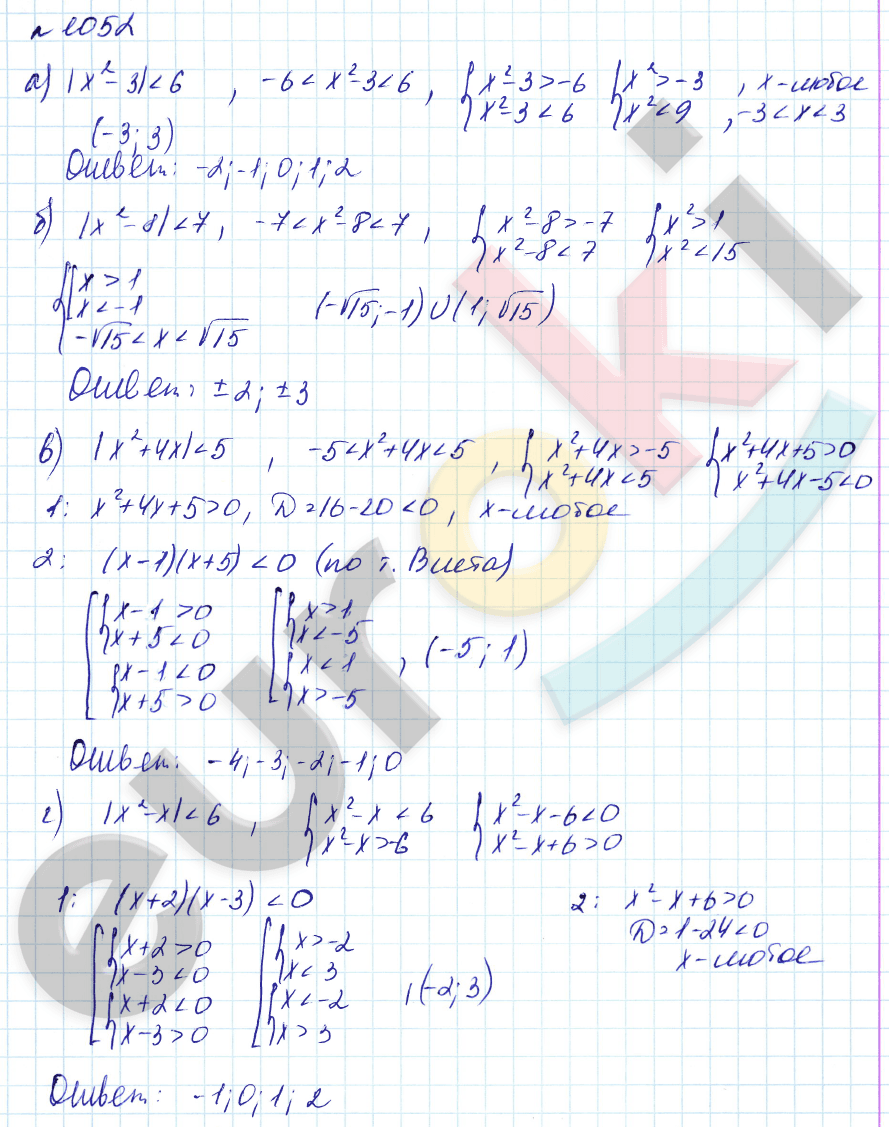 Алгебра 8 класс. Углубленный уровень Макарычев, Миндюк Задание 1052