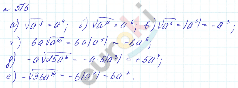 Алгебра 8 класс. Углубленный уровень Макарычев, Миндюк Задание 515