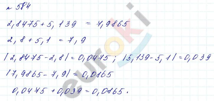 Алгебра 8 класс. Углубленный уровень Макарычев, Миндюк Задание 584