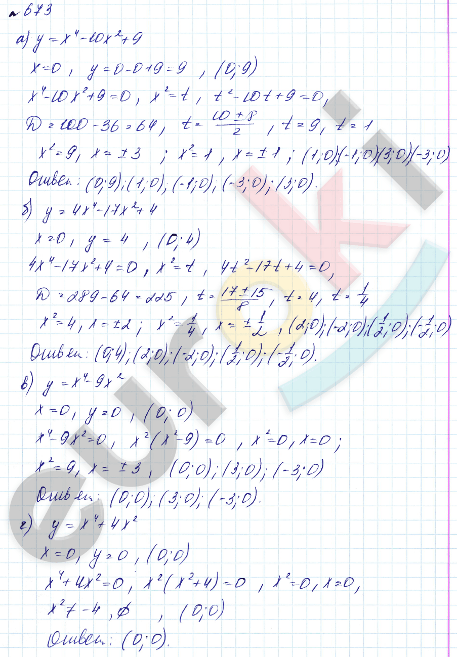 Алгебра 8 класс. Углубленный уровень Макарычев, Миндюк Задание 673