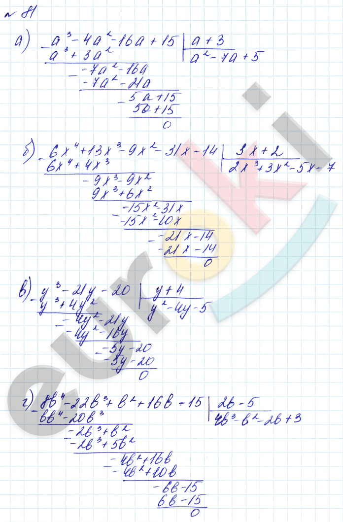Алгебра 8 класс. Углубленный уровень Макарычев, Миндюк Задание 81