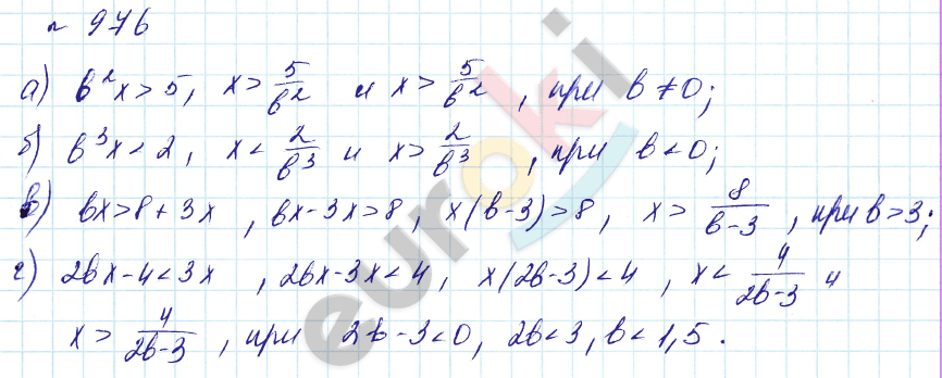 Алгебра 8 класс. Углубленный уровень Макарычев, Миндюк Задание 976