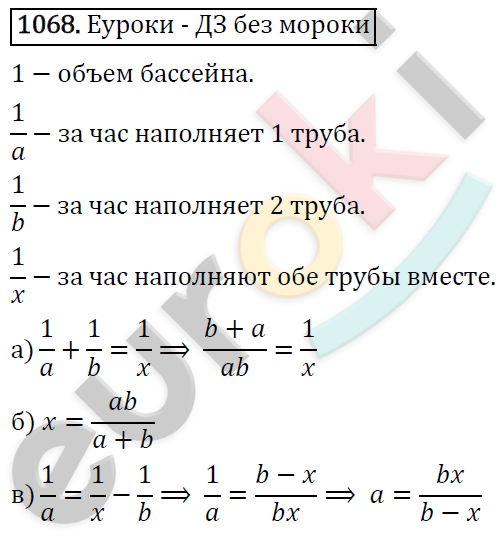 Алгебра 7 класс. ФГОС Никольский, Потапов, Решетников Задание 1068