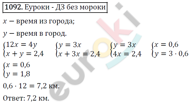 Алгебра 7 класс. ФГОС Никольский, Потапов, Решетников Задание 1092