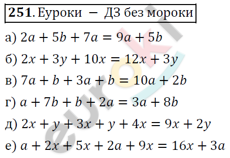 Алгебра 7 класс. ФГОС Никольский, Потапов, Решетников Задание 251