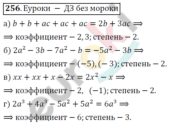 Алгебра 7 класс. ФГОС Никольский, Потапов, Решетников Задание 256