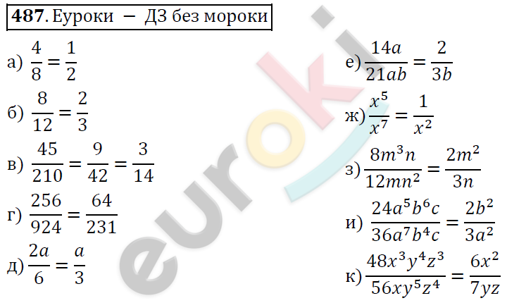 Алгебра 7 класс. ФГОС Никольский, Потапов, Решетников Задание 487