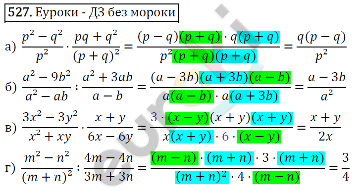 Алгебра 7 класс. ФГОС Никольский, Потапов, Решетников Задание 527