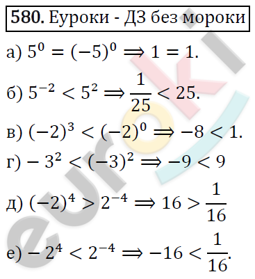 Алгебра 7 класс. ФГОС Никольский, Потапов, Решетников Задание 580