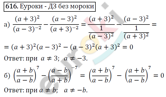 Алгебра 7 класс. ФГОС Никольский, Потапов, Решетников Задание 616