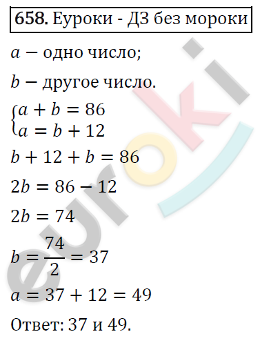 Алгебра 7 класс. ФГОС Никольский, Потапов, Решетников Задание 658