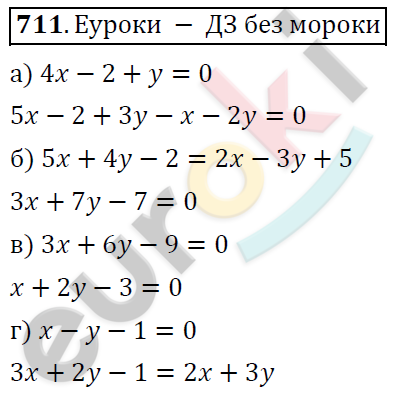 Алгебра 7 класс. ФГОС Никольский, Потапов, Решетников Задание 711