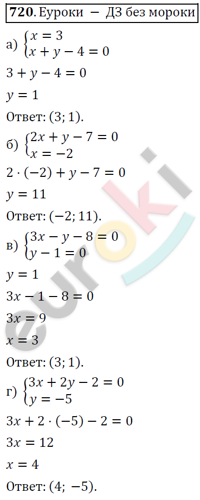 Алгебра 7 класс. ФГОС Никольский, Потапов, Решетников Задание 720