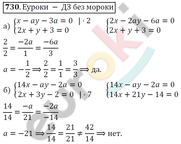 Алгебра 7 класс. ФГОС Никольский, Потапов, Решетников Задание 730