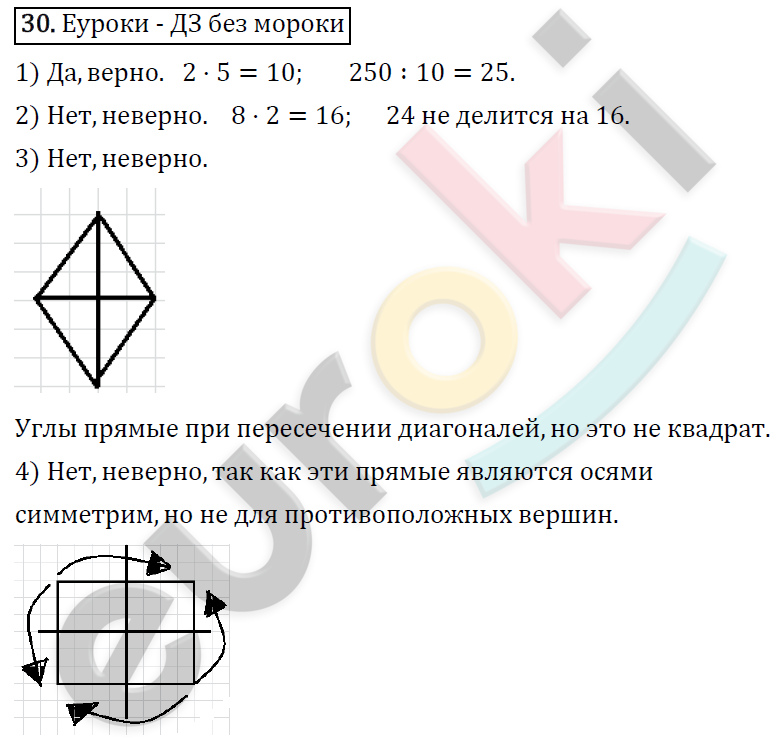 Математика 4 класс. ФГОС Рудницкая, Юдачева Задание 30