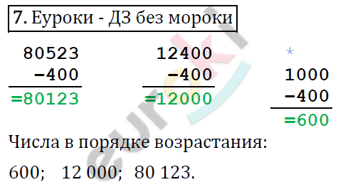 Математика 4 класс. ФГОС Рудницкая, Юдачева Страница 7