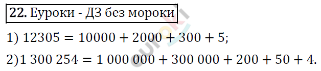 Математика 4 класс. ФГОС Рудницкая, Юдачева Задание 22