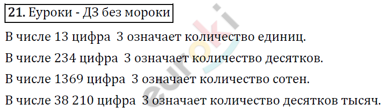 Математика 4 класс. ФГОС Рудницкая, Юдачева Задание 21