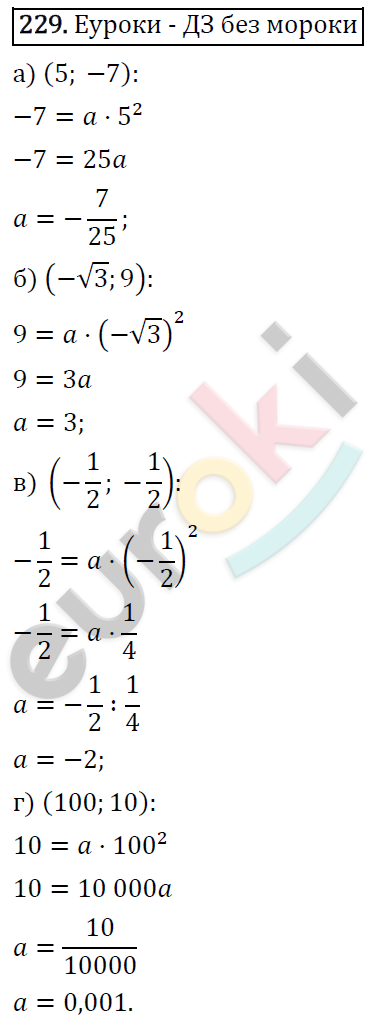 Алгебра 9 класс. ФГОС Макарычев, Миндюк, Нешков Задание 229