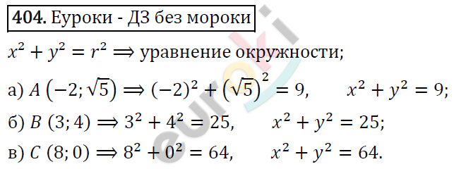 Алгебра 9 класс. ФГОС Макарычев, Миндюк, Нешков Задание 404