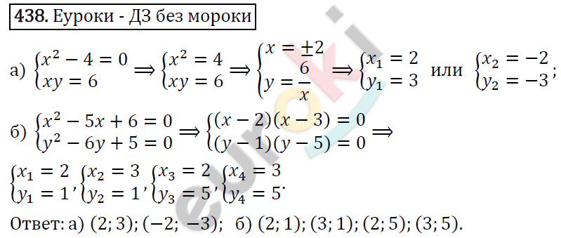 Алгебра 9 класс. ФГОС Макарычев, Миндюк, Нешков Задание 438