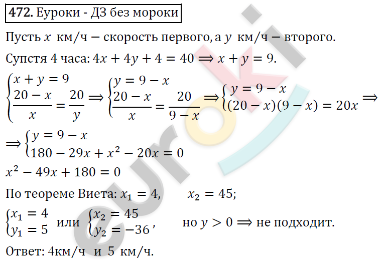 Алгебра 9 класс. ФГОС Макарычев, Миндюк, Нешков Задание 472