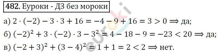 Алгебра 9 класс. ФГОС Макарычев, Миндюк, Нешков Задание 482
