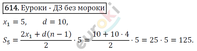 Алгебра 9 класс. ФГОС Макарычев, Миндюк, Нешков Задание 614