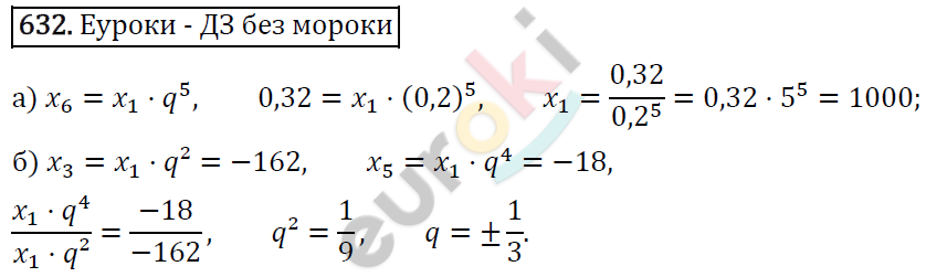 Алгебра 9 класс. ФГОС Макарычев, Миндюк, Нешков Задание 632