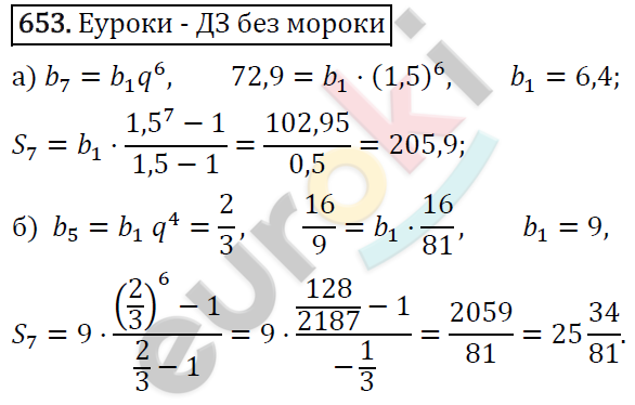 Алгебра 9 класс. ФГОС Макарычев, Миндюк, Нешков Задание 653