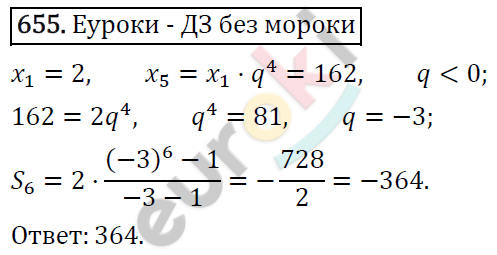 Алгебра 9 класс. ФГОС Макарычев, Миндюк, Нешков Задание 655