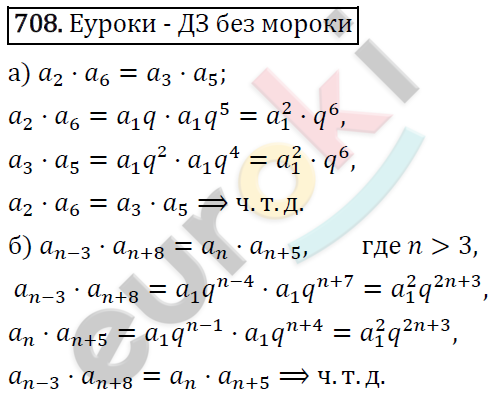 Алгебра 9 класс. ФГОС Макарычев, Миндюк, Нешков Задание 708