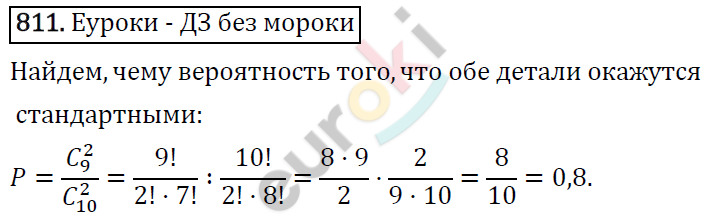Алгебра 9 класс. ФГОС Макарычев, Миндюк, Нешков Задание 811