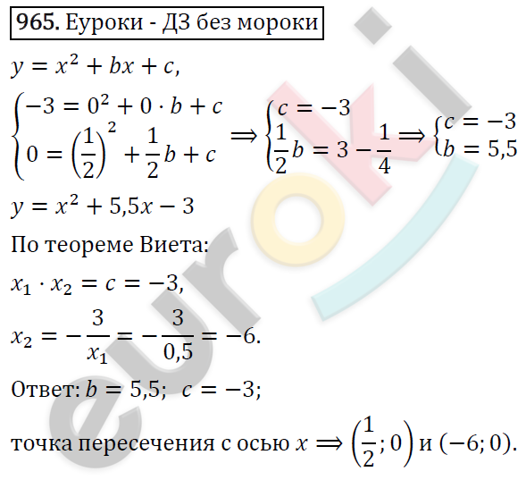Алгебра 9 класс. ФГОС Макарычев, Миндюк, Нешков Задание 965