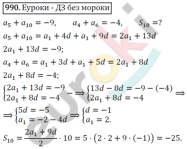 Алгебра 9 класс. ФГОС Макарычев, Миндюк, Нешков Задание 990