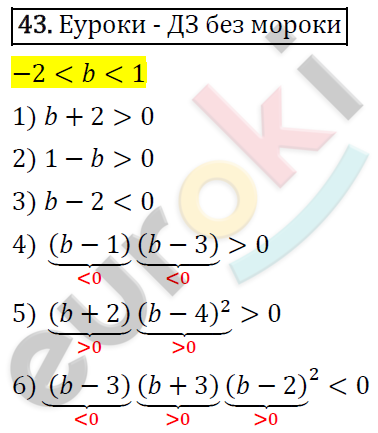 Алгебра 9 класс. ФГОС Мерзляк, Полонский, Якир Задание 43