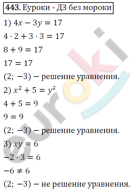 Алгебра 9 класс. ФГОС Мерзляк, Полонский, Якир Задание 443