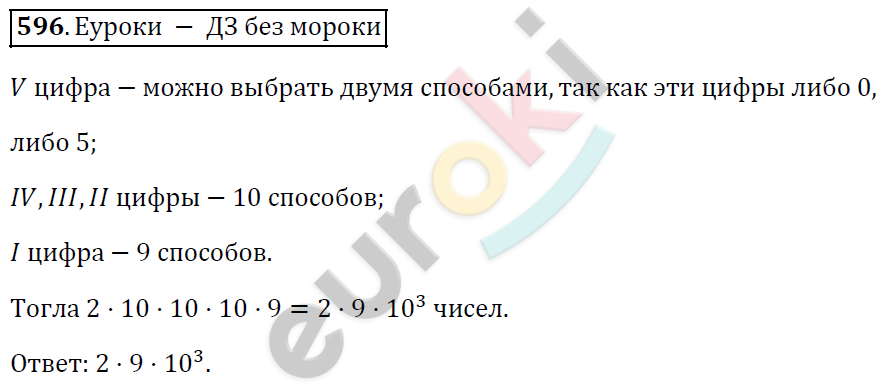 Алгебра 9 класс. ФГОС Мерзляк, Полонский, Якир Задание 596
