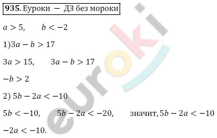 Алгебра 9 класс. ФГОС Мерзляк, Полонский, Якир Задание 935