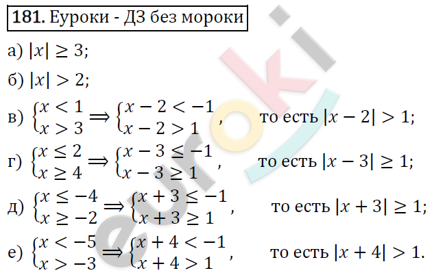 Алгебра 8 класс. ФГОС Колягин, Ткачева, Фёдорова Задание 181