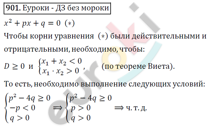 Алгебра 8 класс. ФГОС Колягин, Ткачева, Фёдорова Задание 901