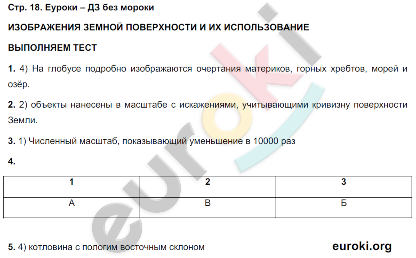 Тетрадь-тренажёр по географии 6 класс. Часть 1, 2. ФГОС Лобжанидзе Страница 18