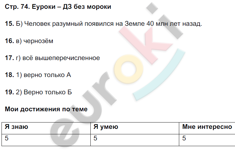 Тетрадь тренажер по географии 5 класс Николина Страница 74