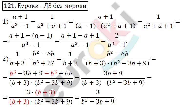 Алгебра 8 класс. ФГОС Мерзляк, Полонский, Якир Задание 121