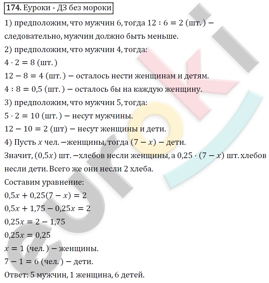 Алгебра 8 класс. ФГОС Мерзляк, Полонский, Якир Задание 174