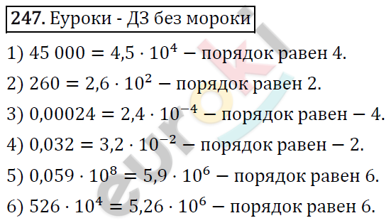 Алгебра 8 класс. ФГОС Мерзляк, Полонский, Якир Задание 247