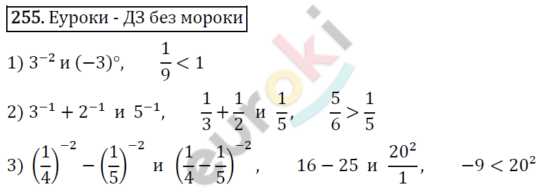 Алгебра 8 класс. ФГОС Мерзляк, Полонский, Якир Задание 255